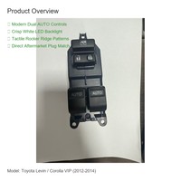 Interrupteur de lève-vitre électrique VIP Master pour Toyota Levin Corolla 84820-52410 avec rétroéclairage LED blanc