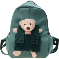 Sac à dos en nylon YHY mignon et personnalisé en forme de petit ours, idéal pour la maternelle, respirant