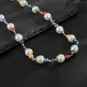 Y2K Multi Color CCB Imitated Pearl Beaded Necklaces for <strong>Men</strong> Trendy Male Clavicle Chains <strong>Accessories</strong> on Neck <strong>Fashion</strong> Jewelry Gift - Product Image 4