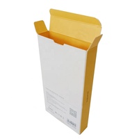 Boîte en carton ondulé auto-érectible personnalisée, écologique, recyclable, de haute qualité, pour accessoires de téléphonie mobile, avec dorure à chaud
