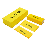 Étui à lunettes de soleil et à lunettes de vue en PU, ensemble d'emballage cadeau design avec options de couleur personnalisées, doublure en microfibre, logo disponible - Marque XUZE