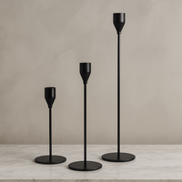 Porte-bougie en métal nordique personnalisé en fer résistant à la chaleur écologique pour la disposition de la table à manger, décoration de bureau, décoration de la maison