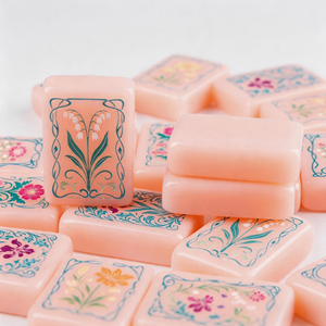 Mahjong américain de luxe moderne 2026, 160 tuiles, simple couche, gravées en jade, durables, écologiques, portables, en acrylique rose, pour fête - Product Image 2