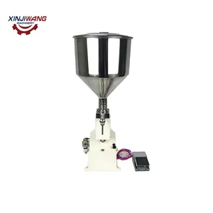 Semi Automatic Manual pneumatic 5-50ml Liquid Filling Machine for Cream Paste Shampoo Cosmetic Filler