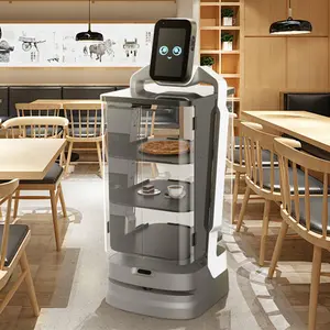 ELUEYES Robots De Servicio Para Restaurantes, индивидуальные автоматические роботы для доставки еды в ресторан, официанты для подачи кофе/