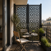 Panneaux décoratifs d'extérieur WPC pour balcon, écran d'intimité pour terrasse d'appartement, résistants aux intempéries, fabricant en gros sur mesure