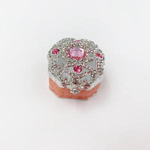 Cadeaux promotionnels, boîte à bijoux <span class=keywords><strong>en</strong></span> métal émaillé avec un nouveau design créatif, luxe léger, sertissage de diamants, pour la décoration de la maison - Product Image 3