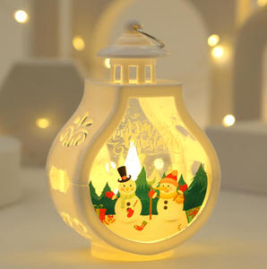 Nhỏ <span class=keywords><strong>LED</strong></span> Đèn Đèn Lồng Trang Trí Xách Tay Giáng Sinh Snowman Ánh Sáng Ban Đêm Xmas Cây Đồ Trang Trí Trang Trí Ánh Sáng - Product Image 6