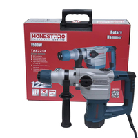 Marteau perforateur rotatif électrique Honest OEM 32 mm avec cordon, machine à béton SDS-Plus 230 V, 1500 W