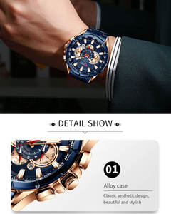 Reloj de Pulsera CURREN 8363 para Hombre de Negocios, Movimiento de Cuarzo, Cronógrafo de Acero Inoxidable, Reloj de Moda Masculino para Regalo - Product Image 4