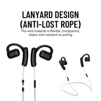 Headphone nirkabel telinga terbuka kualitas tinggi Headset TWS olahraga Gaming Bluetooth Headset Bass musik noise cancelling lari tahan air