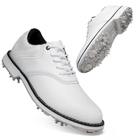 Chaussures de golf classiques pour hommes personnalisées OEM avec cuir respirant de haute qualité, imperméables, hiver et été, fabrication directe