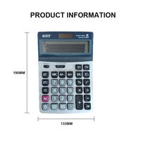 Calculatrice à 16 chiffres Calculatrice de conversion de devise à double Kt-9V-16Ch d'alimentation Calculatrice de marque