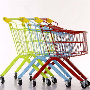 어린이 슈퍼마켓을위한 맞춤형 도매 다채로운 금속 장바구니 어린이를위한 어린이 카트 장난감 - Product Image 6