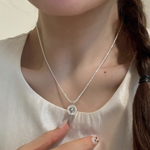 สร้อยคอจี้รูปดาวเงินแท้ S925 ประดับด้วยเงิน 925 สำหรับผู้หญิง สวมใส่ได้ทุกวัน - Product Image 3