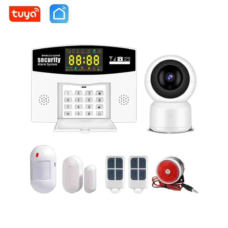 GSM Wifi tuya hệ thống báo động GSM Báo động cảm biến không dây wifi nhà thông minh an ninh DIY hệ thống báo động