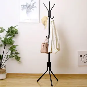 Porte-manteau sur pied en forme d'arbre métallique, assemblage facile à assembler, suspension pour vêtements, chapeaux, vente en gros, 1 pièce