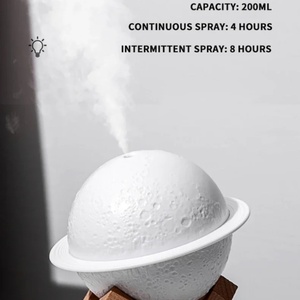 Luz Nocturna LED con Forma de Planeta para Uso Doméstico, Difusor de Aceites Esenciales Ultrasónico, Humidificador de Aire para Aromaterapia - Product Image 2