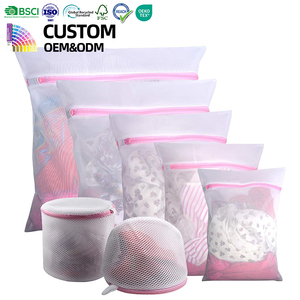 Juego de 7 <span class=keywords><strong>Bolsas</strong></span> de Lavandería de Malla de Diferentes Tamaños, <span class=keywords><strong>Bolsas</strong></span> Delicadas para Lavar Ropa con Cierre de Cremallera, Personalizables al por Mayor para Vendedores en Línea - Product Image 1