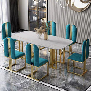 Comprar muebles en línea de lujo moderno de metal sostener Silla de cena pesada al por mayor sillas de comedor Silla de Oro para la cena - Product Image 6