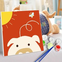 Chibi Maruko Chan Lukisan Tukang Pipa untuk Anak-anak Diy Digital Akrilik Cat dengan Angka Kustom