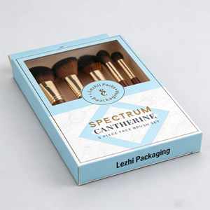 Boîte d'emballage pour outils de maquillage de haute qualité avec trou de suspension, boîte en carton bon marché pour outils de maquillage avec estampage doré - Product Image 4