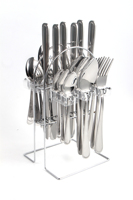 Ensemble complet personnalisé de couverts argentés bon marché pour restaurant, sets de table, cuillères à dîner, décorations de fête argentées, vaisselle de fête