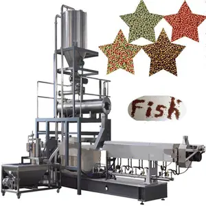 Automatic Pet dog cat fish animal food making extruder machinery equipment plant line