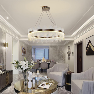 Ánh sáng/ánh sáng thủy tinh apcitl khách sạn Led treo đèn phòng khách hiện đại vàng K9 Đèn Chùm Pha Lê apcitl - Product Image 5