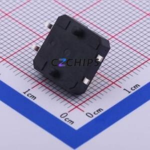 PTS125SJM73PSMTR2LFS Tactile Switch SMD-4P,12x12mm Switch Single Pole Single Throw Rectangle Button 1.8N Vertical Mount - Product Image 2