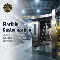 Four rotatif industriel à moteur diesel pour la cuisson, 16, 32, 64 plateaux, brûleur Riello, machine de boulangerie avec moteur principal CE