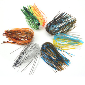 DORISEA Jupes de jig en silicone DIY 88 brins pour leurres de pêche, <span class=keywords><strong>sensation</strong></span> parapluie pour la pêche en rivière, lac et ruisseau - Product Image 2