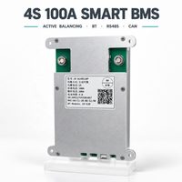 JK Smart BMS 4S 100A Aktiver Balancer JK-B1A8S10P LiFePO4 LTO 12V Batterie-Management-System mit BT RS485 CAN für Wohnmobile und Solaranlagen