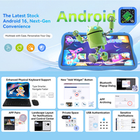 Tablette pour enfants Android 16 7 pouces en gros, écran tactile A333 3 Go + 32 Go/4 + 64 Go, tablette pour enfants avec contrôle parental