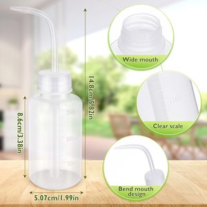 Bouteilles souples en plastique LDPE de 5 oz, transparentes et blanches, en vrac, avec étiquettes graduées à col étroit pour la sécurité, le rinçage et les outils d'arrosage - Product Image 2