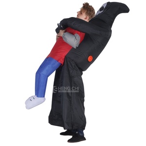 Disfraz Inflable de Halloween para Adultos, Disfraz de <span class=keywords><strong>Esqueleto</strong></span> Fantasma para Hombres y Mujeres, Conjunto para Fiesta de Halloween - Product Image 4