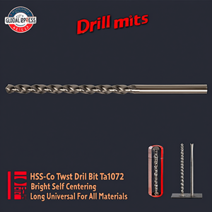 Broca helicoidal Hss-Co Ta1072 Bright Self Centering Long Series Universal para todos los materiales - Product Image 3