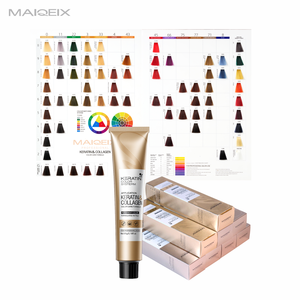 पेशेवर स्थायी रंग डाई क्रीम कम अमोनिया पीपीडी मुक्त कार्बनिक हर्बल 86 रंग - Product Image 1