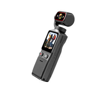 Videocamera Tascabile L19 4K per Vlog con Lente Rotante a 180 Gradi, Grandangolo, Visione Notturna, Anti-Shake, Batteria 2000mAh, Action <span class=keywords><strong>Cam</strong></span> Portatile - Product Image 5