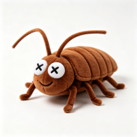 Peluche Blattes aux expressions amusantes, poupée rembourrée insecte mignonne, design multi-visages, cadeau fantaisie pour farces