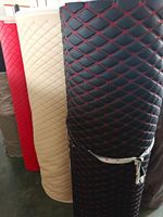 Hot-Selling Stickerei Leder Hintergrund Wand Home Decor Verdickung schwamm Soft Pack Pvc Leder Stoff