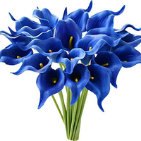 Fleur artificielle Calla Lily réaliste au toucher, en PU, pour décoration, bouquet de remise de diplôme, centres de table de mariage DIY, longue durée (3-5 ans)