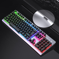 Clavier de jeu à 104 touches à prix d'usine, rétroéclairé, matériel informatique de jeu, personnalisation, matériau ABS, éclairage mixte