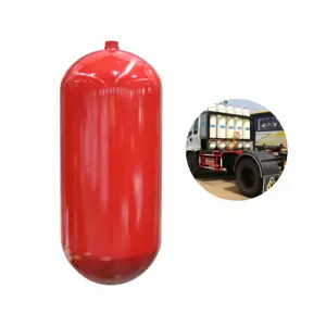 Large capacity 100L seamless steel CNG gas cylinders used for vehicle/bus/car/truck