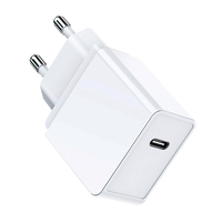Cargador Rápido de Doble Puerto 20W PD QC3.0, Salida 5V/3A, Entrada 220V para Portátiles y Teléfonos Móviles, Enchufe Europeo, Alimentación de Escritorio