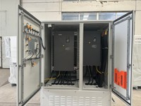 Armoire de distribution d'énergie industrielle CFD 480V 415A 220KW IP30 en acier au carbone 2,5 mm, double porte, coffret électrique robuste RAL7035