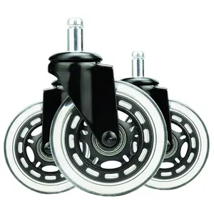 Pu Half Transparent Roller Blade Bürostuhl Castor Caster Silikon Caster Wheel