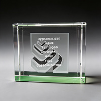Neelpure 178042 Trofeo de Cristal K9 Transparente Rectangular Personalizado con Grabado Láser DIY