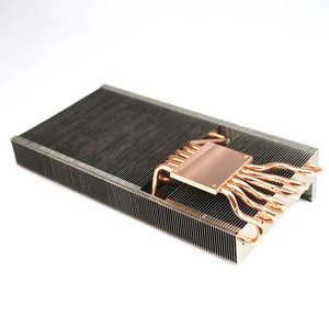 OEM Tùy Chỉnh Ống Đồng Tản Nhiệt Nhôm Zipper Vây Tản Nhiệt - Product Image 1