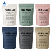 Sachet Doypack Personnalisé pour Protéine de Lactosérum avec Fermeture Zip Refermable, Emballage en Feuille d'Aluminium de Qualité Alimentaire, Vente en Gros